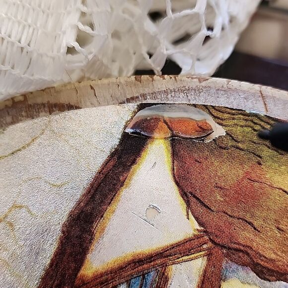 Vintage Foil Lithograph Made In England A Mirrart Production - Picture 9 of 12